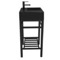 Small Black Console Sink Vanity, Modern, 24